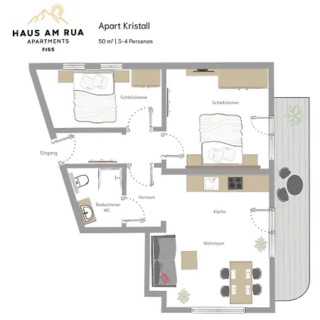 Appartement Haus Am Rua *